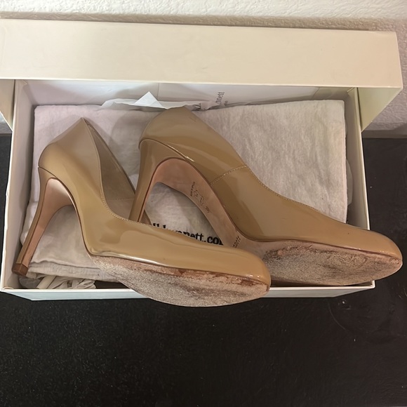 LK Bennett Shilo Taupe Patent Heels - Picture 10 of 16